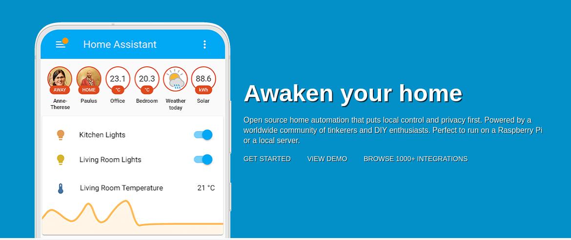 Home Assistant site